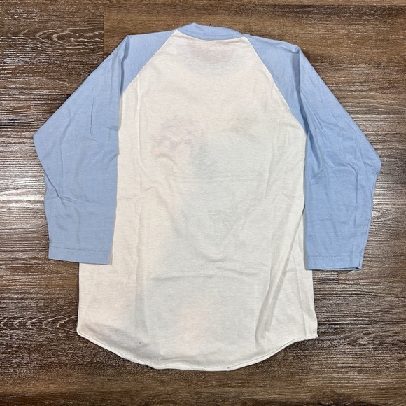 Vintage Colorado Shirt Women's M White Flower Humming Bird 80s 3/4 Sleeve USA‎ - Picture 2 of 6